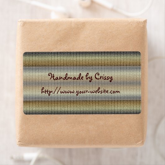 Étiquette Conception artisanale par - tricot (En situation)