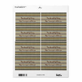 Étiquette Conception artisanale par - tricot (Feuille entière)