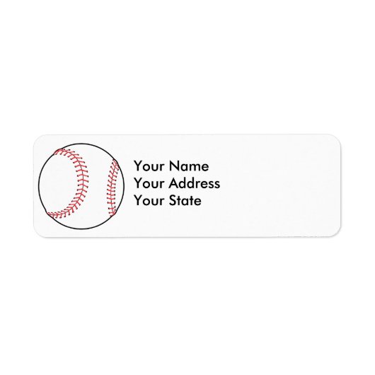 Étiquette conception classique de base-ball (Devant)