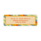 Étiquette Conception d'adresses familiales vintages rétro Wa (Devant)