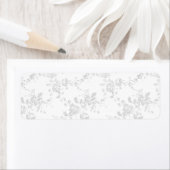 Étiquette conception d'art linéaire (En situation)