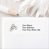 Étiquette Conception de Bicycliste amusant (En situation)