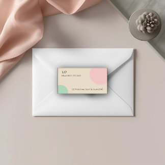 Étiquette Conception de branding minimaliste pastel