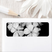 Étiquette Conception de carte postale noir et blanc (En situation)