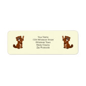 Étiquette Conception de castor personnalisée (Devant)