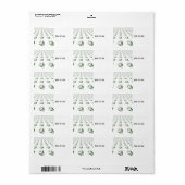 Étiquette Conception de cube 3D moderne (Feuille entière)