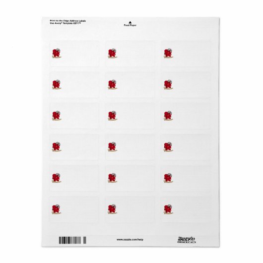 Étiquette Conception de dés barbares (Feuille entière)