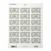 Étiquette Conception de feuillage neutre (Feuille entière)