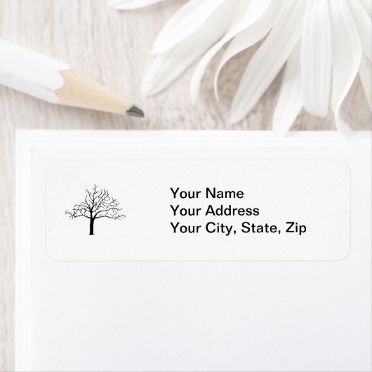 Étiquette Conception de l'arbre nu (En situation)