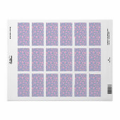 Étiquette Conception de rose antique romantique (Feuille entière)