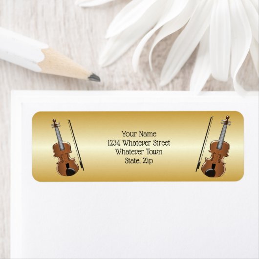 Étiquette Conception de violon (En situation)