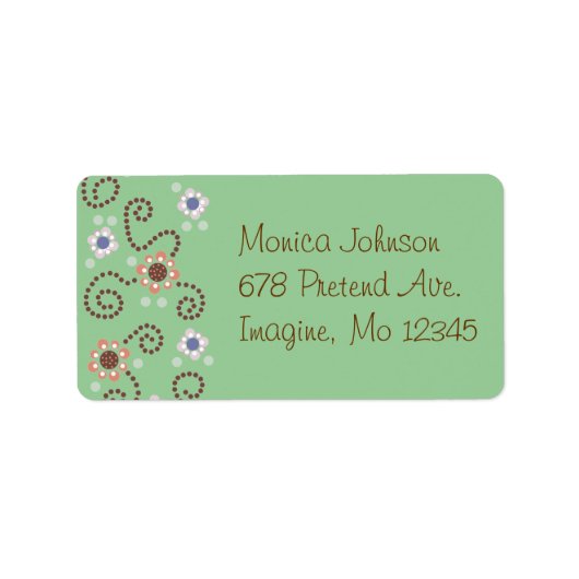 Étiquette Conception des points (Devant)