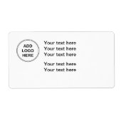 Étiquette Conception du logo d'entreprise (Devant)