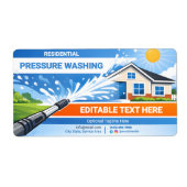 Étiquette Conception élégante de lavage sous pression réside (Devant)