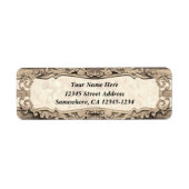 Étiquette Conception inspirée du baroque - Pierre âgée (Devant)