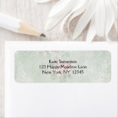 Étiquette Conception Vintage Rose (En situation)