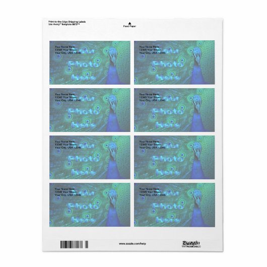 Étiquette Concevez votre propre (Feuille entière)