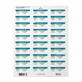 Étiquette Concevez votre propre Modèle d'étiquettes d'adress (Feuille entière)