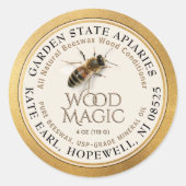 Étiquette Conditionneur en bois de cire d'abeille  (Devant)