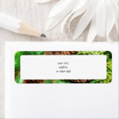 Étiquette cône de pin de Noël (En situation)