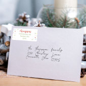 Étiquette Confetti de Noël mignonne Whimsical coloré