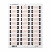 Étiquette Confetti Gold Elegant Faire-part de mariage modern (Feuille entière)