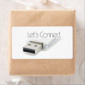 Étiquette Connectons USB (En situation)