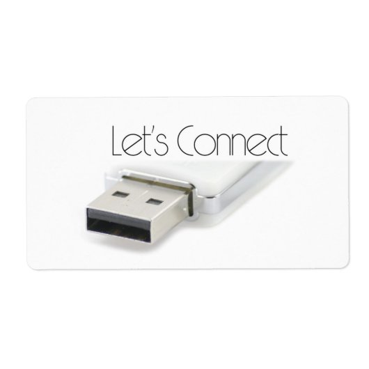Étiquette Connectons USB (Devant)