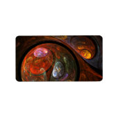 Étiquette Connexion fluide Art Abstrait (Devant)