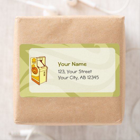 Étiquette Console de jeu haute arcade (En situation)