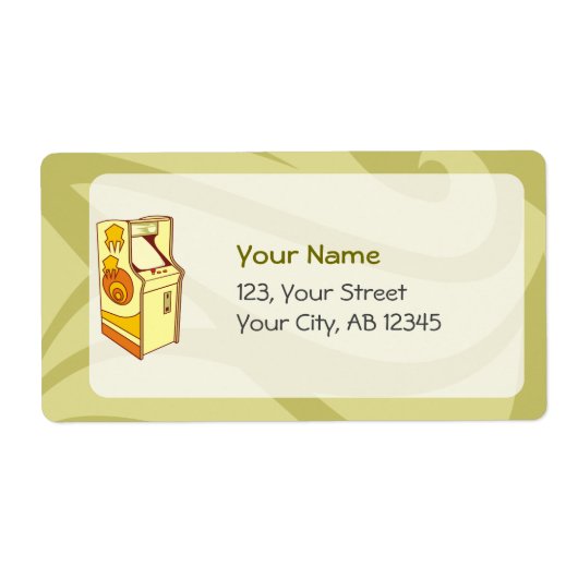 Étiquette Console de jeu haute arcade (Devant)