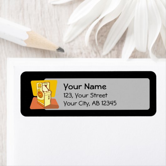 Étiquette Console de jeu haute arcade (En situation)