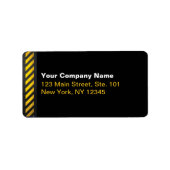 Étiquette Construction (Devant)