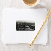 Étiquette Construction de l'aiguille spatiale Seattle (En situation)