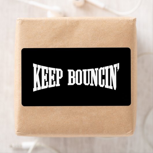 Étiquette Continuez à rebondir. (En situation)