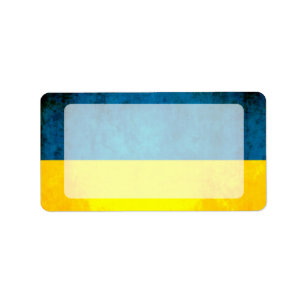 Étiquette Contraste coloré UkrainianFlag