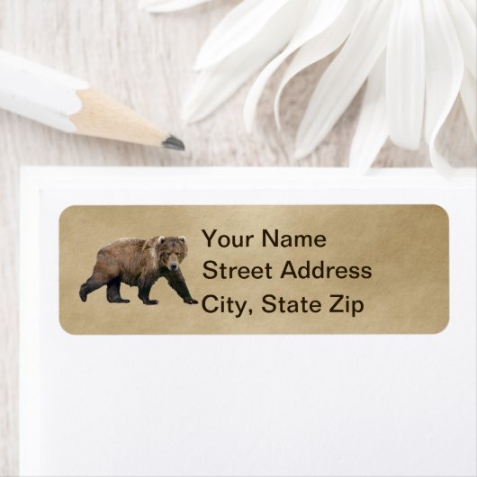 Étiquette Cook bear (En situation)