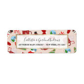 Étiquette Cookie Illustration Pattern (Devant)