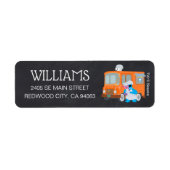 Étiquette Cookie Monster Chalkboard Food Truck Anniversaire (Devant)