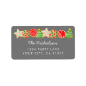 ÉTIQUETTE COOKIES DE NOËL (Devant)