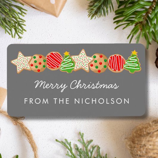 ÉTIQUETTE COOKIES DE NOËL