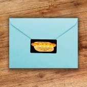 Étiquette Cool Funny Hot Dog Novelty Adresse de retour