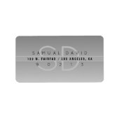 Étiquette Cool Modern Return Adresse (Devant)