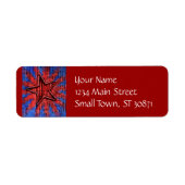 Étiquette Cool Rustique Star Pop Art Imprimer (Devant)