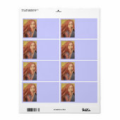 Étiquette Coolest Rocker Girl (Feuille entière)