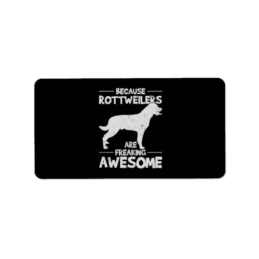 Étiquette Copie T-shirt Rottweiler (Devant)
