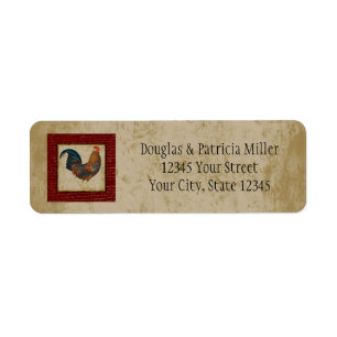 Étiquette Coq rouge