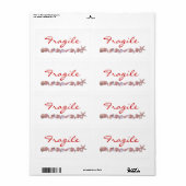 Étiquette Coques (Feuille entière)