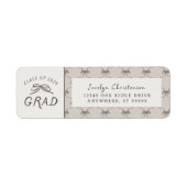 Étiquette Coquette Whimsical Bows Class of 2026 Graduation (Devant)