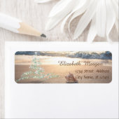 Étiquette Coquillage Tropical, Noël Arbre Vacances (En situation)